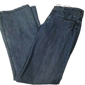 Silver Womens Flare Jeans Tag 28 Fits 30/34 Distressed Medium Wash Low Rise